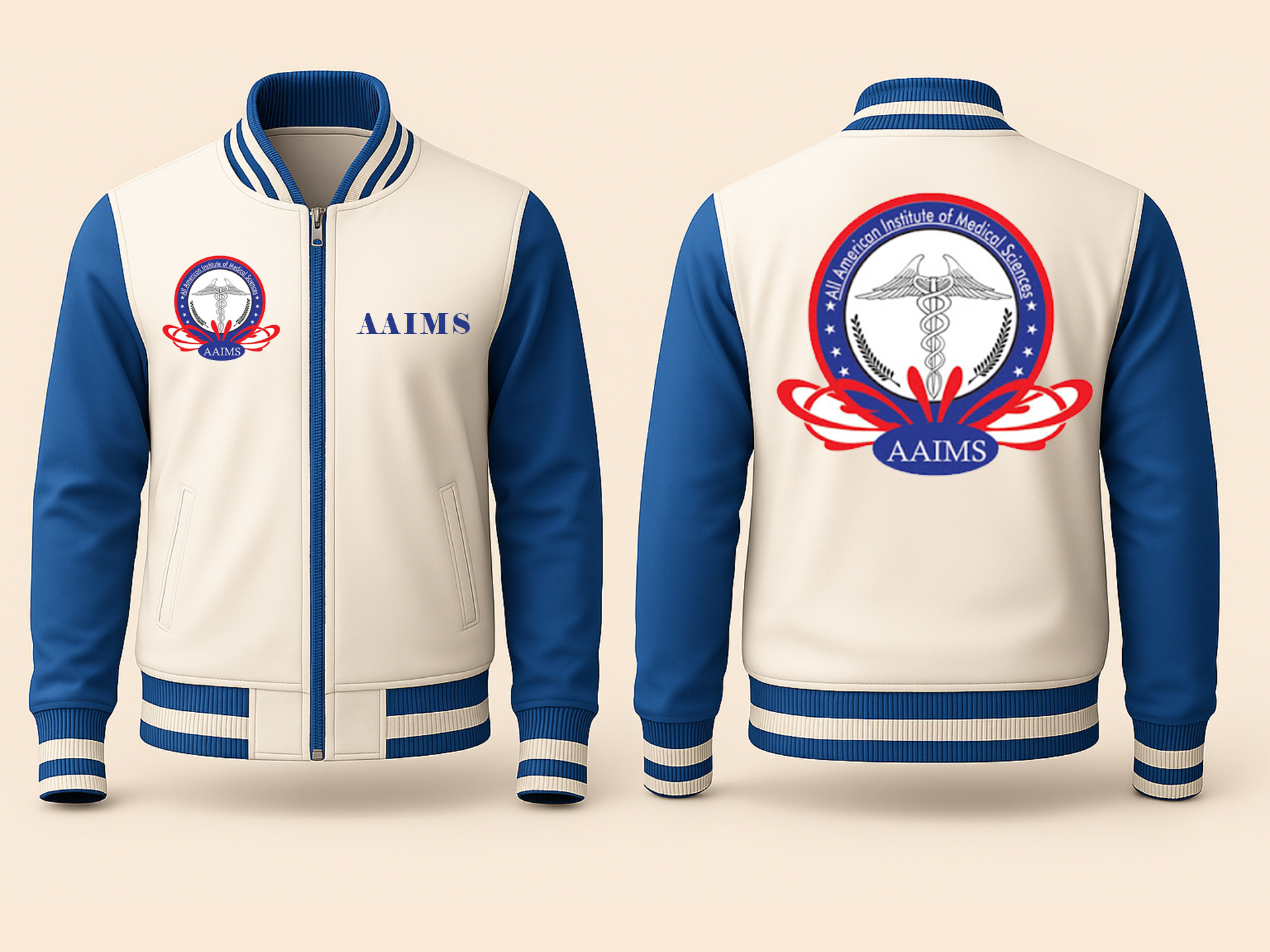 Jamaica School - AAIMS Varsity Jacket 2