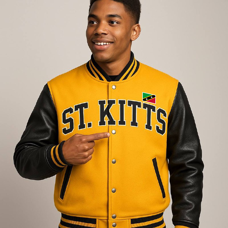 Saint Kitts and Nevis Varsity Jacket