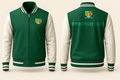 Jamaica School Shortwood Varsity Jacket 18