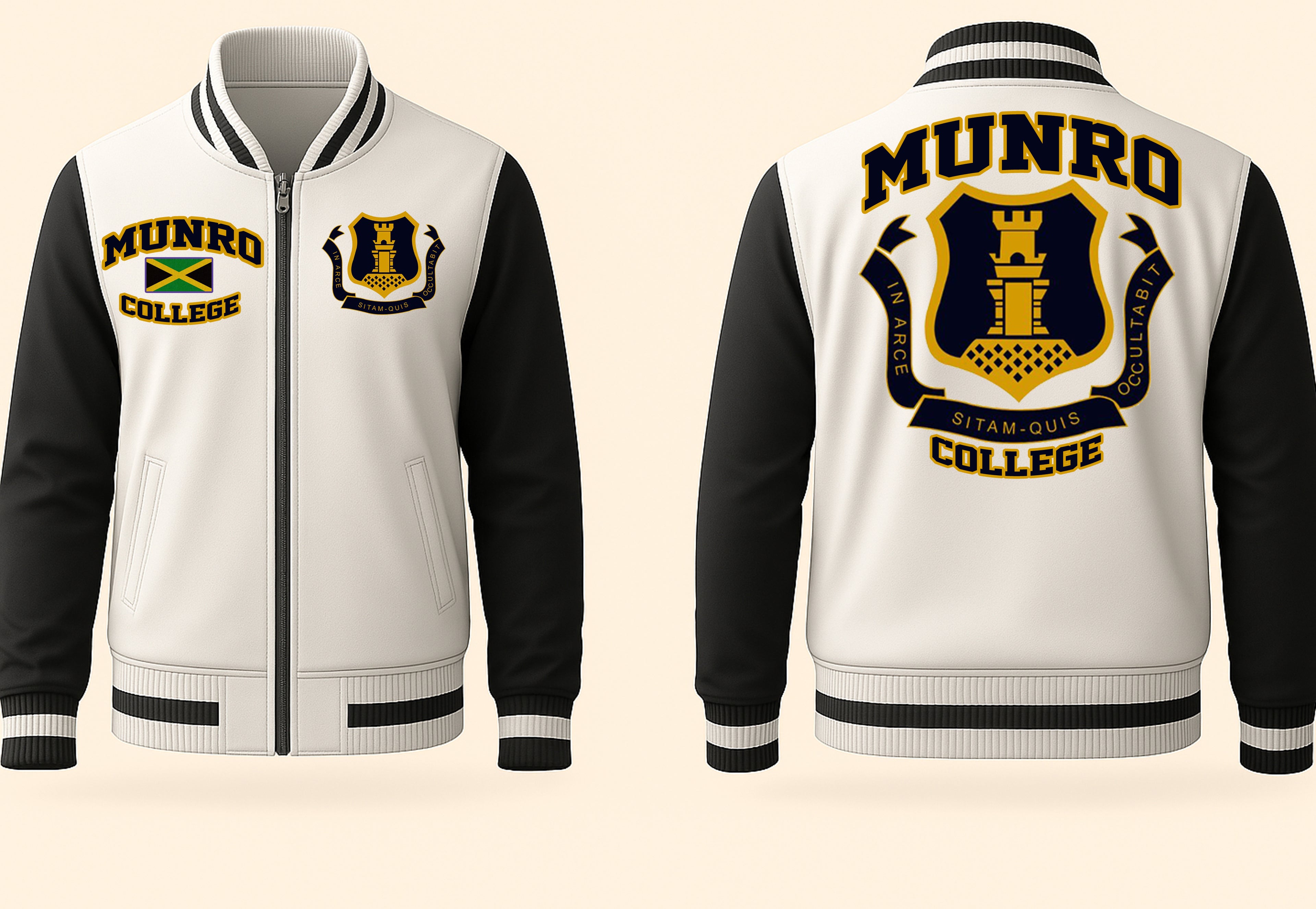 Jamaica School - Munro College Varsity Jacket 15