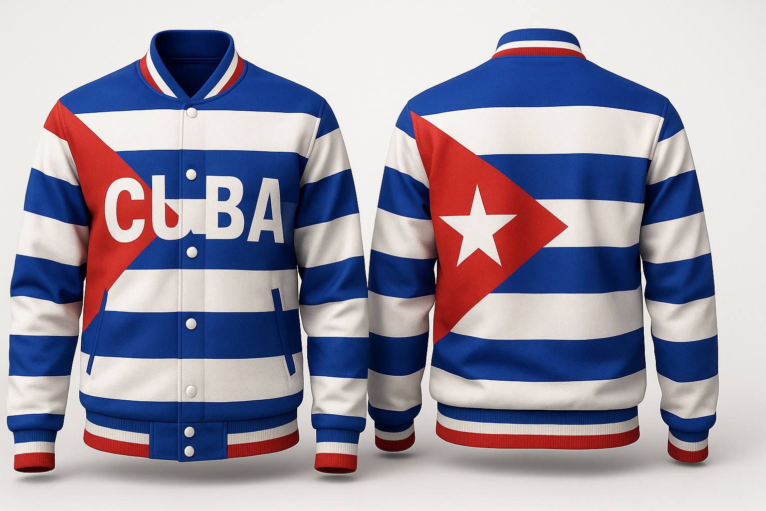 Cuba Varsity Jacket - Design 132