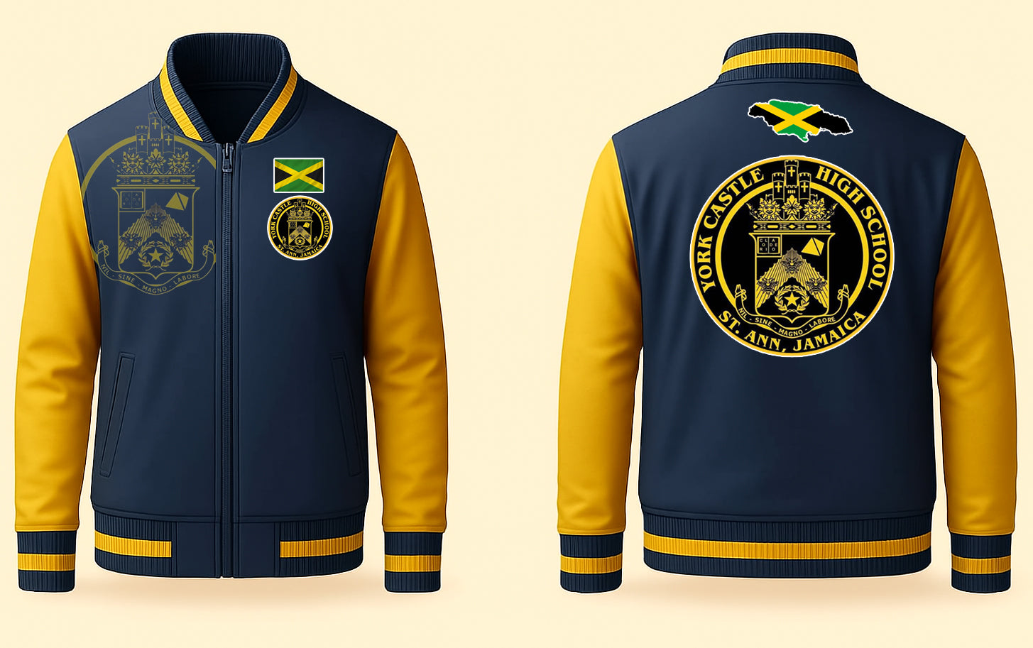 Jamaica School York Castle Varsity Jacket 30